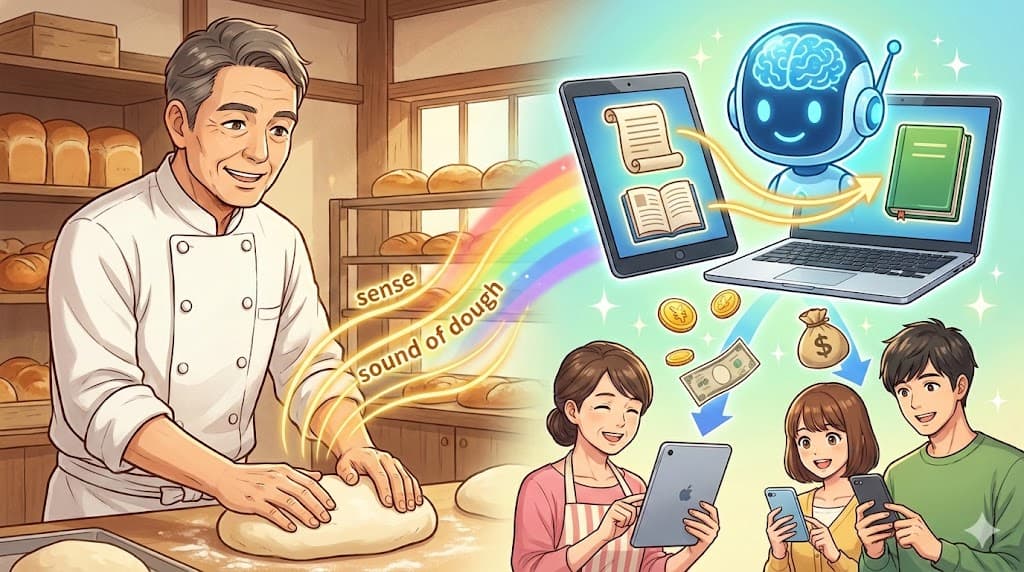 製パン職人歴35年|「生地の声が聞こえる」経験をAIと組み合わせて月2〜4万円の副収入を目指す方法