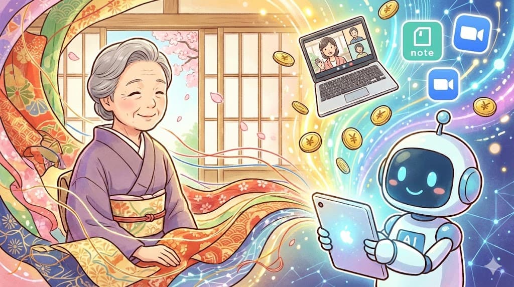 着付け師歴33年|「和装の暗黙知」をAIと組み合わせて月3〜5万円の副収入を目指す方法