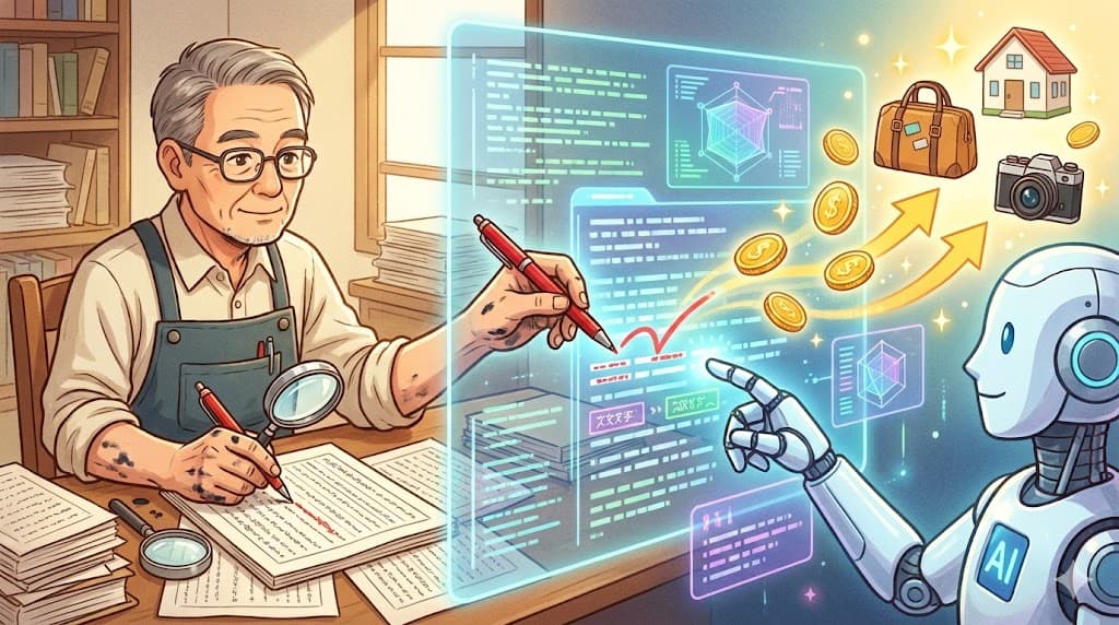 校正・校閲歴30年の「違和感センサー」×AIで月5〜8万円|AI生成文章の品質チェックで副収入を目指す方法